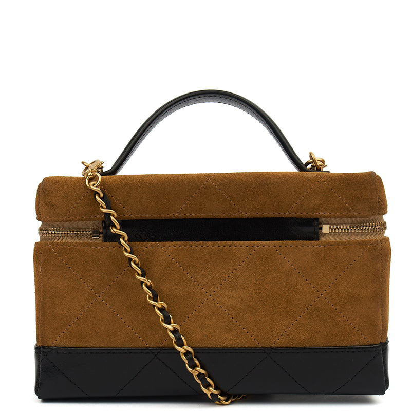 Picture of Chanel Top Handle Vanity - Small in Neutral, Suede