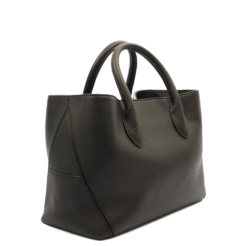 Picture of Aspinal of London Tote London Tote - Midi in Black, Leather