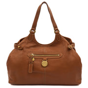 Picture of Mulberry Tote Somerset Tote in Oak, Calfskin Leather