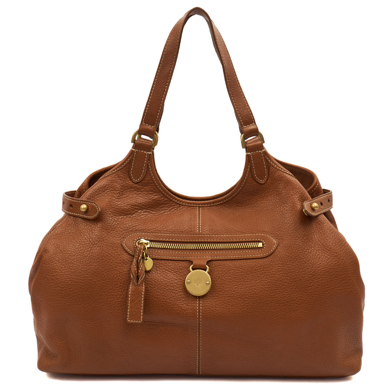 Picture of Mulberry Tote Somerset Tote in Oak, Calfskin Leather
