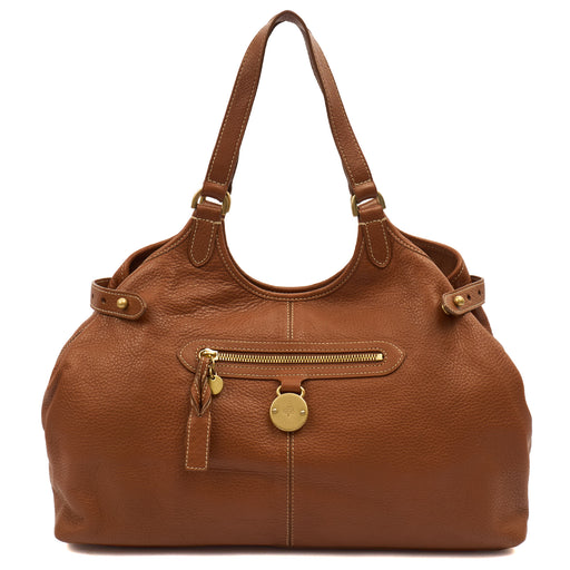 Picture of Mulberry Tote Somerset Tote in Oak, Calfskin Leather