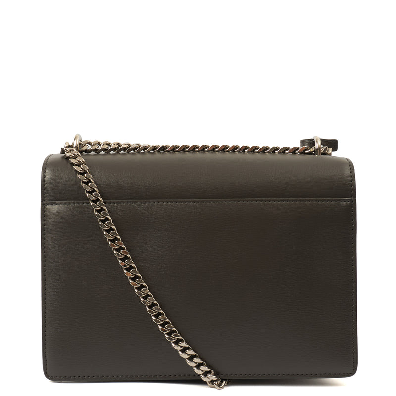 Picture of Saint Laurent Cross Body Sunset - Medium in Grey, Calfskin Leather
