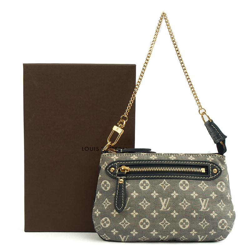 Picture of Louis Vuitton Mini Bag Mini Pochette Accessoires in Mini Lin Ebene, Canvas