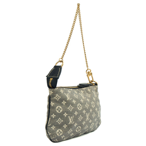 Picture of Louis Vuitton Mini Bag Mini Pochette Accessoires in Mini Lin Ebene, Canvas