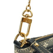 Picture of Louis Vuitton Mini Bag Mini Pochette Accessoires in Mini Lin Ebene, Canvas