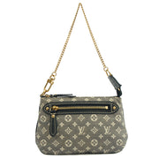 Picture of Louis Vuitton Mini Bag Mini Pochette Accessoires in Mini Lin Ebene, Canvas