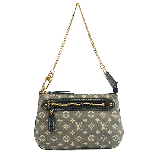 Picture of Louis Vuitton Mini Bag Mini Pochette Accessoires in Mini Lin Ebene, Canvas