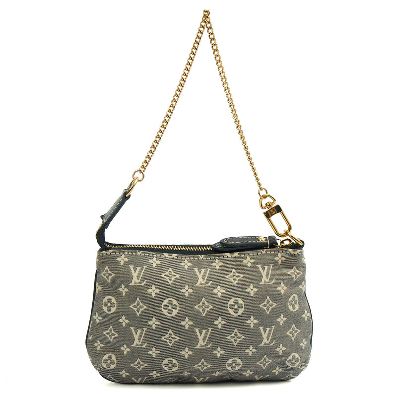 Picture of Louis Vuitton Mini Bag Mini Pochette Accessoires in Mini Lin Ebene, Canvas