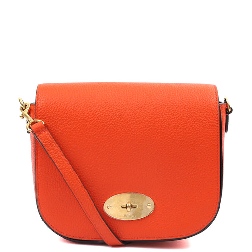 Picture of Mulberry Cross Body Darley Shoulder Bag  in Orange, Leather
