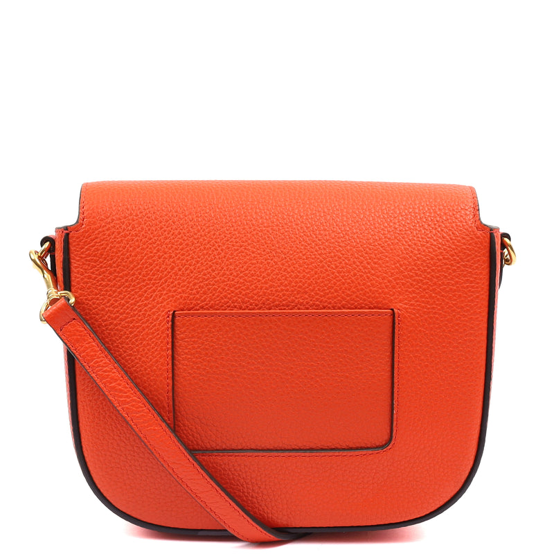 Picture of Mulberry Cross Body Darley Shoulder Bag  in Orange, Leather