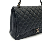 Picture of Chanel Shoulder Bag Classic - Maxi in Navy, Lambskin Leather