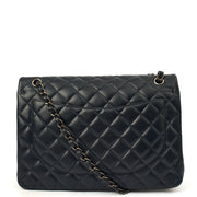 Picture of Chanel Shoulder Bag Classic - Maxi in Navy, Lambskin Leather