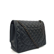 Picture of Chanel Shoulder Bag Classic - Maxi in Navy, Lambskin Leather