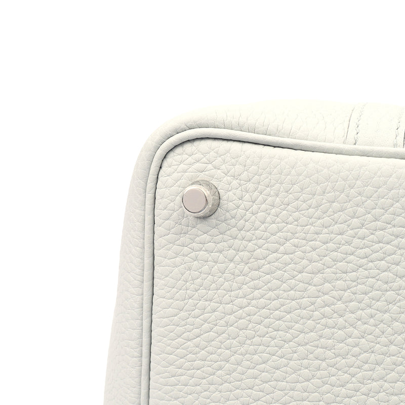 Picture of Hermes Bucket Bag Picotin 18 in Bleu Pale, Clemence Leather