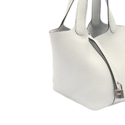 Picture of Hermes Bucket Bag Picotin 18 in Bleu Pale, Clemence Leather