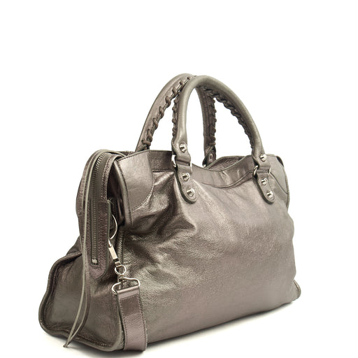 Picture of Balenciaga Tote Classic City in Metallic, Veau (Calfskin)