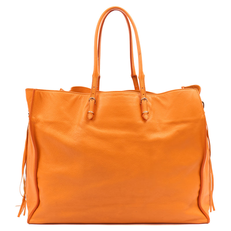 Balenciaga Tote Papier A3 Tote in Orange, Leather
