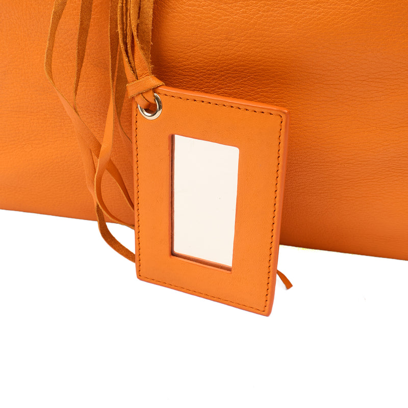 Balenciaga Tote Papier A3 Tote in Orange, Leather