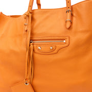 Picture of Balenciaga Tote Papier A3 Tote in Orange, Leather