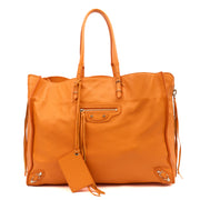 Picture of Balenciaga Tote Papier A3 Tote in Orange, Leather