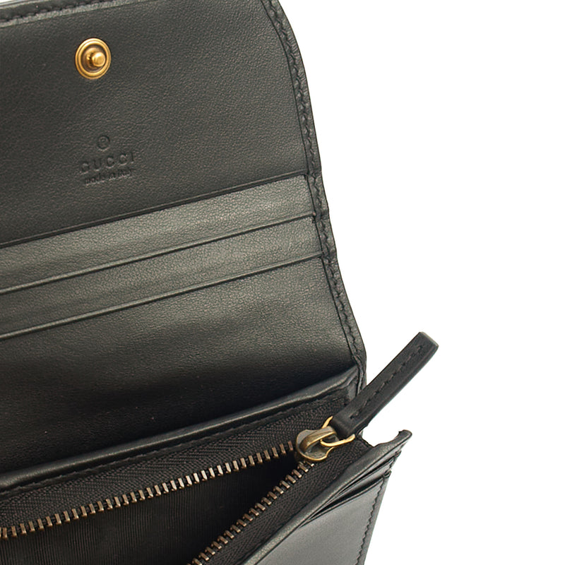 Picture of Gucci Wallet Bi-fold Marmont Wallet in Black, Leather