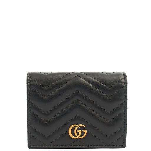 Picture of Gucci Wallet Bi-fold Marmont Wallet in Black, Leather
