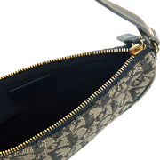 Picture of Christian Dior Mini Bag Saddle Pochette in Denim, Dior Oblique Embroidery