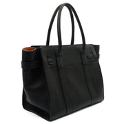 Picture of Mulberry Tote Zipped Bayswater in Black, Calfskin Leather