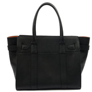 Picture of Mulberry Tote Zipped Bayswater in Black, Calfskin Leather