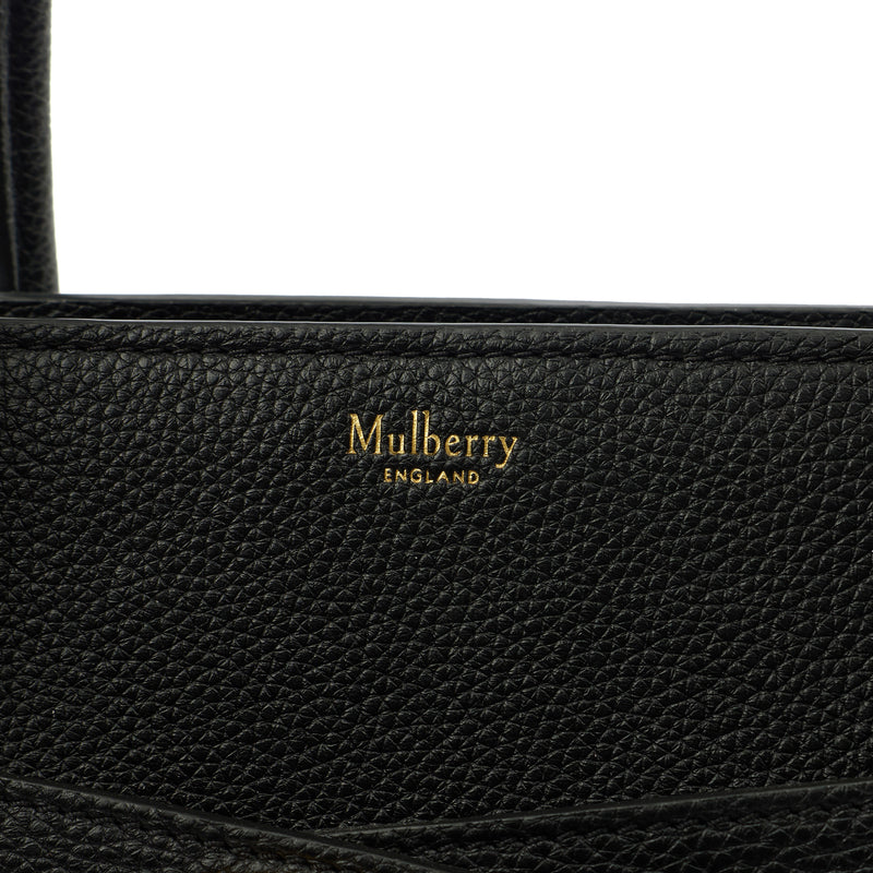 Picture of Mulberry Tote Zipped Bayswater in Black, Calfskin Leather