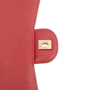 Picture of Chanel Shoulder Bag Classic Single Flap - Jumbo in Red, Caviar Leather