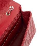 Picture of Chanel Shoulder Bag Classic Single Flap - Jumbo in Red, Caviar Leather