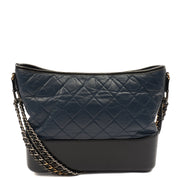 Picture of Chanel Cross Body Gabrielle Hobo - Small in Blue, Crinkled Calfskin Leather