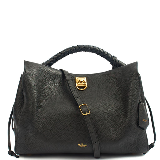 Picture of Mulberry Tote Iris - Large in Black, Calfskin Leather