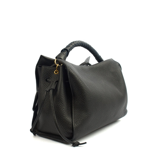 Picture of Mulberry Tote Iris - Large in Black, Calfskin Leather