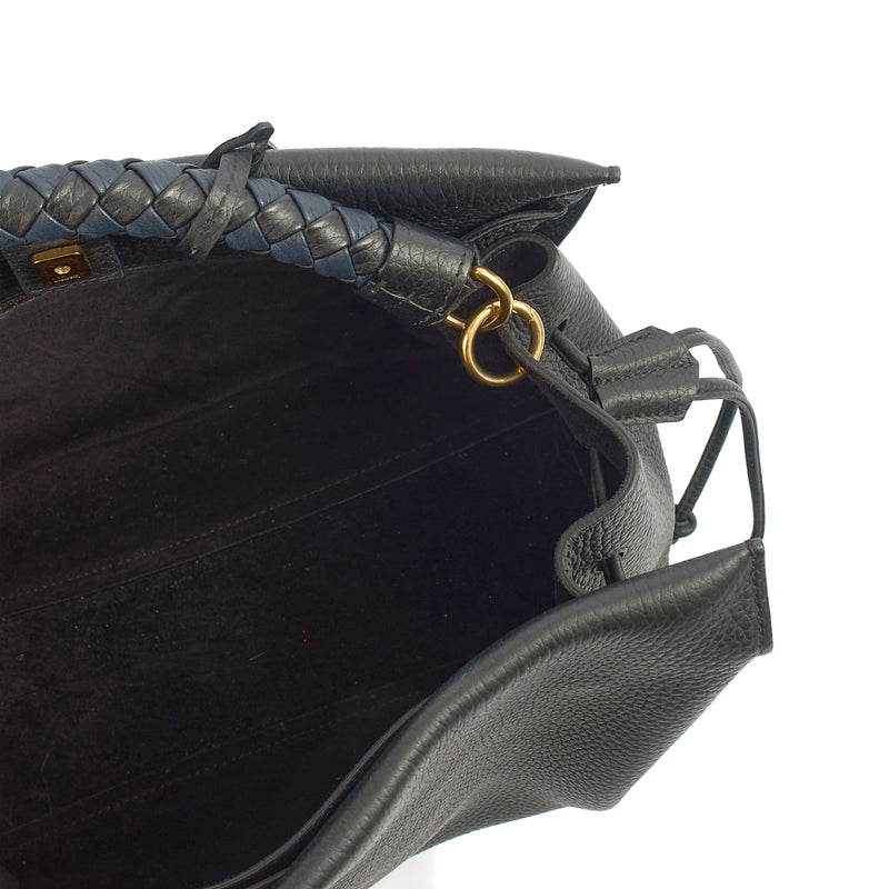 Picture of Mulberry Tote Iris - Large in Black, Calfskin Leather