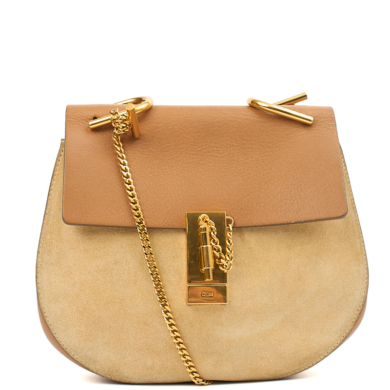 Picture of Chloe Cross Body Drew - Mini in Neutral, Suede