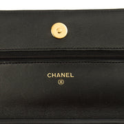 Picture of Chanel Cross Body Wallet on Chain in Black, Lambskin Leather
