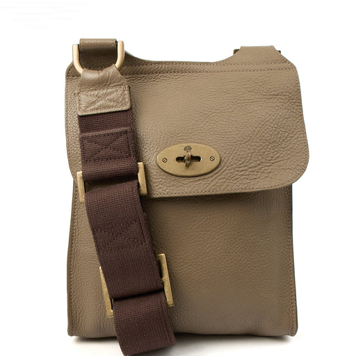 Picture of Mulberry Cross Body Antony in Dark Olive, Calfskin Leather