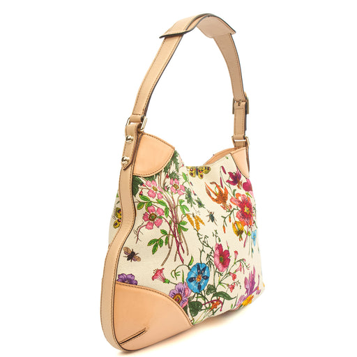 Picture of Gucci Shoulder Bag Hassler Horsebit Hobo in Neutral, Fabric