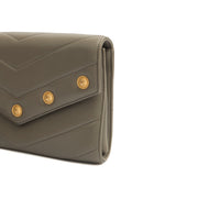 Picture of Chanel Clutch Pouch Wristlet in Grey, Lambskin Leather