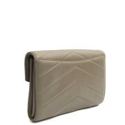 Picture of Chanel Clutch Pouch Wristlet in Grey, Lambskin Leather