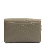 Picture of Chanel Clutch Pouch Wristlet in Grey, Lambskin Leather