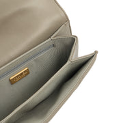 Picture of Chanel Clutch Pouch Wristlet in Grey, Lambskin Leather