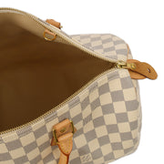 Picture of Louis Vuitton Top Handle Speedy 35 in Damier Azur, Canvas