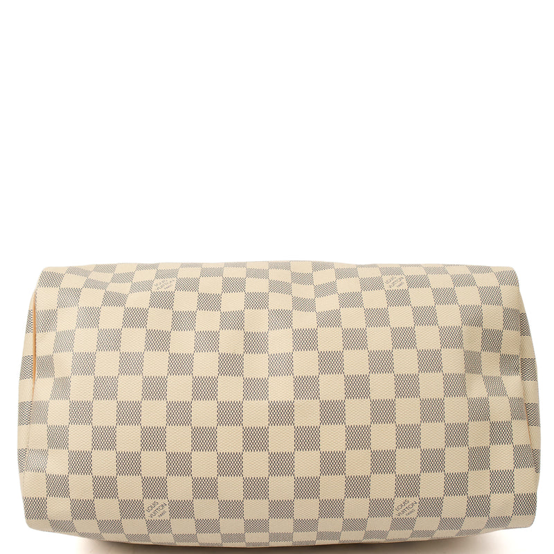 Picture of Louis Vuitton Top Handle Speedy 35 in Damier Azur, Canvas