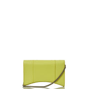 Picture of Balenciaga Mini Bag Hourglass Wallet on Chain in Green, Leather