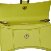 Picture of Balenciaga Mini Bag Hourglass Wallet on Chain in Green, Leather
