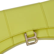 Picture of Balenciaga Mini Bag Hourglass Wallet on Chain in Green, Leather