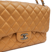 Picture of Chanel Cross Body Classic Double Flap - Large in Metallic, Caviar Leather
